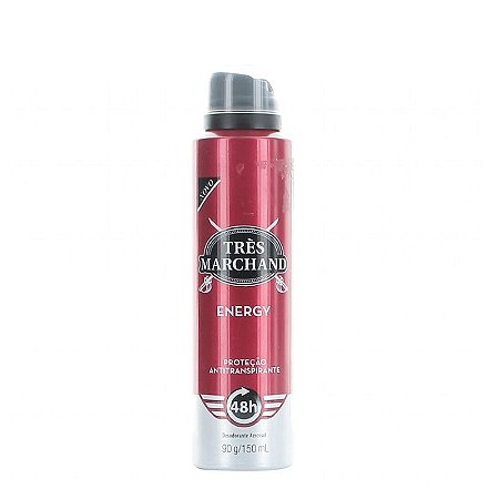 Desodorante Tres Marchand Aerosol Energy 150ml /90g