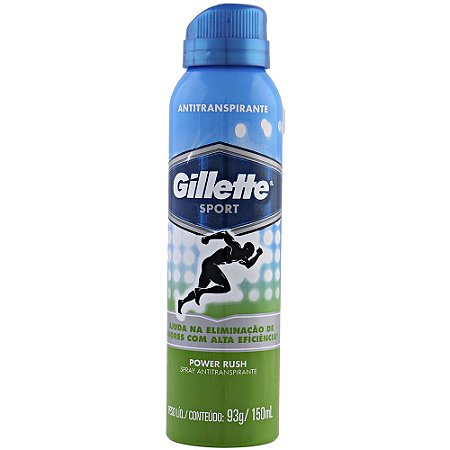 Desodorante Gillette Aerosol 150ml Power Rush - FarmaViver