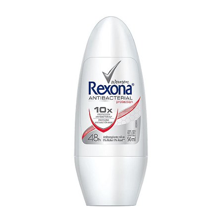 Desodorante Rexona Roll on 50ml  Antibacterial Women