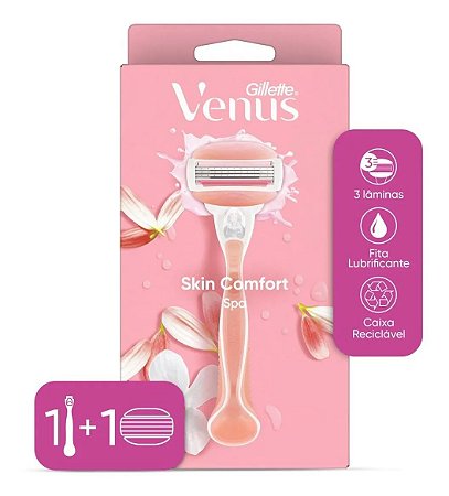 APARELHO DEPILATORIO GILLETTE VENUS SPA ROSA RECARREGAVEL