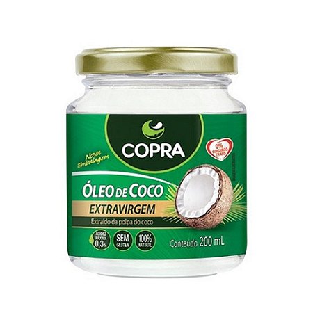 OLEO DE COCO COPRA EXTRA VIRGEM SEM SABOR 200ML