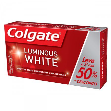 Creme Dental Colgate Kit Luminous White 70g 2un