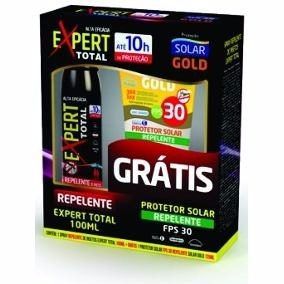 Repelente Expert Total 100ml/Gratis Protetor Solar GoldFPS30