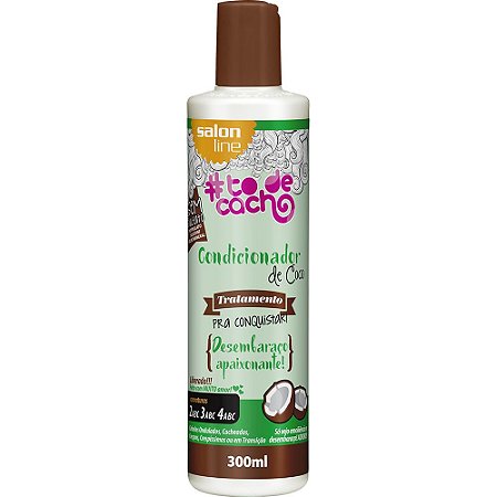 CONDICIONADOR SALON LINE TO DE CACHOS COCO CONQUISTAR 300ML