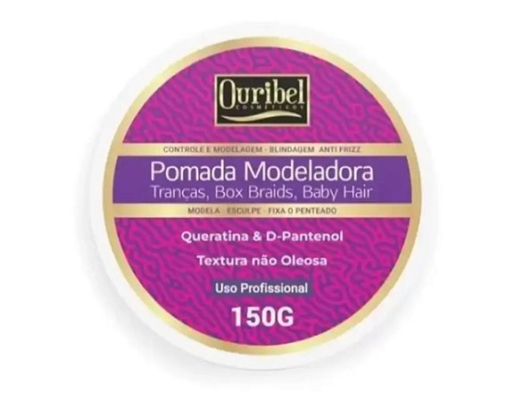 OURIBEL  POMADA MODELADORA TRANCAS/ BOX BRAIDS/BABY HAIR150G