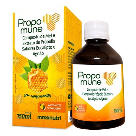 Propomune Xarope Mel/Própolis/Agrião 150ml - Maxinutri