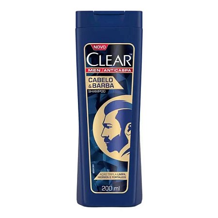 Shampoo Clear men Cabelo e Barba 200ml
