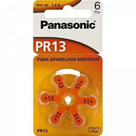Bateria Auditiva Panasonic Zinc Air Pr13br 6un
