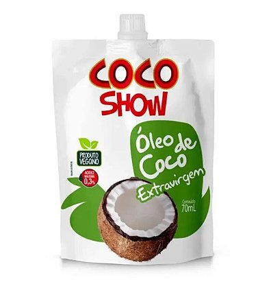 Oleo de Coco70ml Coco Show Extra Virgem 70ml