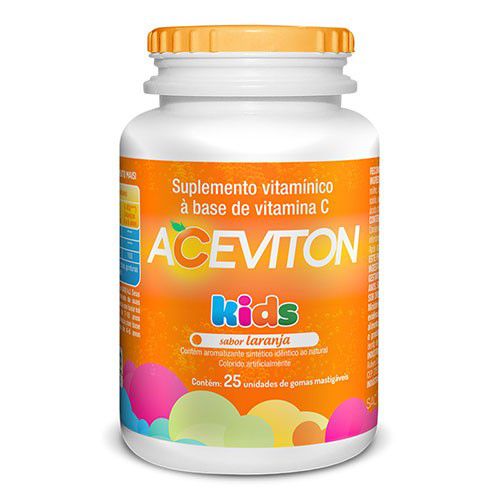 Vitamina C - Aceviton Kids 30mg 25 Goma Mastigável Laranja