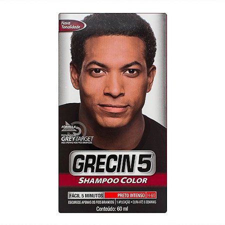 GRECIN 5 SHAMPOO COLOR H-60 PRETO INTENSO