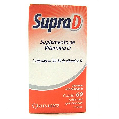 Vitamina D 200ui - SUPRAD 60 cápsulas