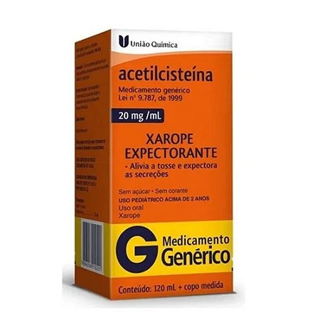 ACETILCISTEINA XPE PED 120ML UNIAO QUIMICA