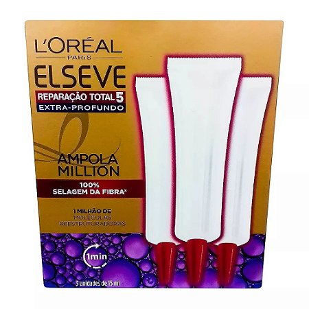 Elseve Ampola Reparação Total Extra Profundo 3un de 15ml