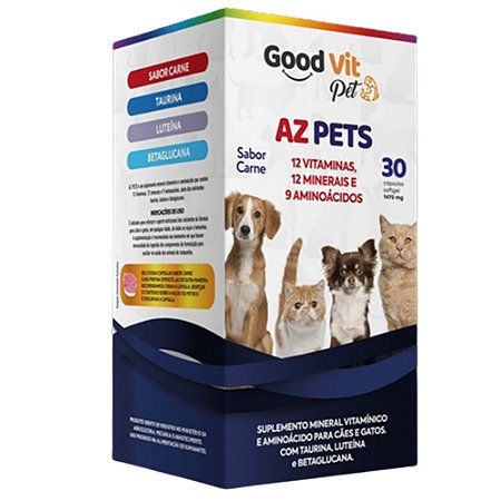 Suplemento Pet AZ Pets 30 cápsulas Good Vit