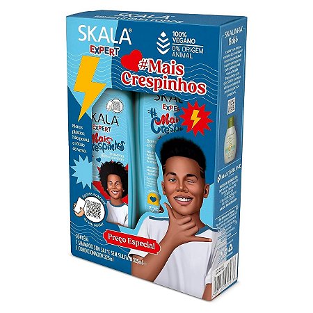 KIT SH COND SKALA KI DS MAIS CRESPINHOS 325ML CADA