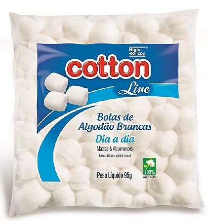 Algodão bolinhas Branca Cotton Line 95g