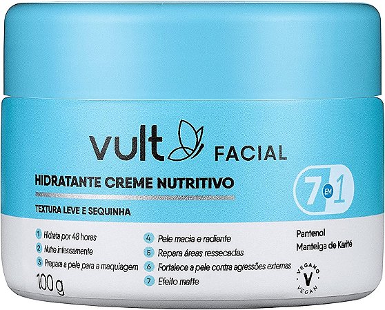 Vult Care Nutritivo Creme Hidratante Facial 100g