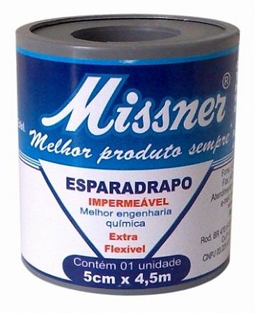 ESPARADRAPO MISSER  IMPERMEAVEL 5CM X 4,5M
