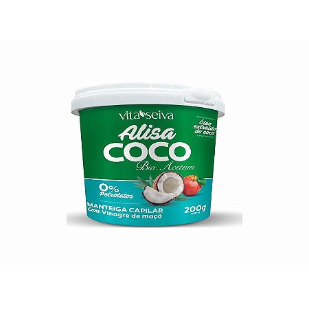 MANTEIGUINHA VITA SEIVA ALISA COCO COM VINAGRE DE MACA 200GR