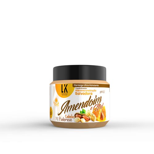 Manteiga Ultra Hidratante Amendoim e Mel Lokenzzi 240g