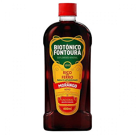 BIOTONICO FONTOURA MORANGO 400ML