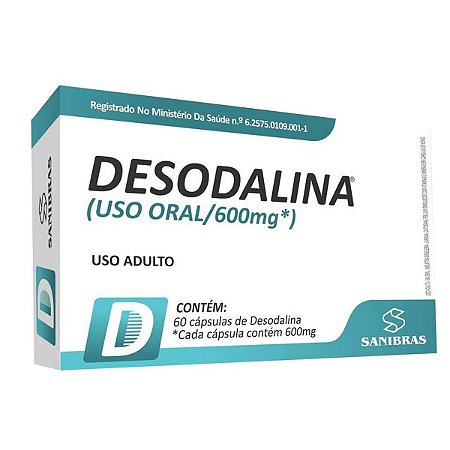 DESODALINA 600MG 60CAPSULAS SANIBRAS