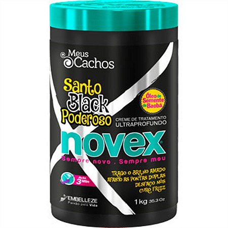 NOVEX CREME DE TRATAMENTO 1KG SANTO BLACK PODEROSO