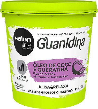 Alisante S Line Guanidina Oleo de Coco + Queratina Reg  215g