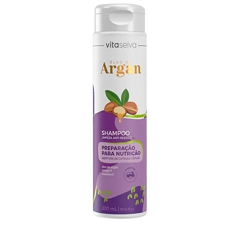 SHAMPOO VITA SEIVA LIMPEZA ANTI-RESIDUOS OLEO DE ARGAN 300ML