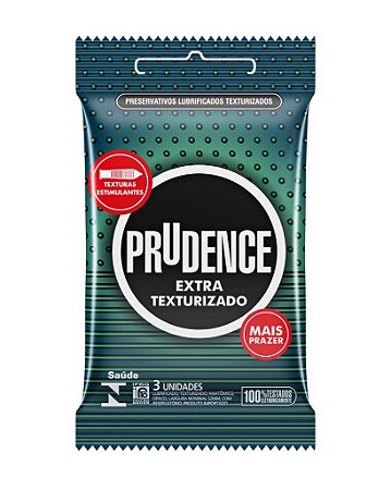 PRESERVATIVO PRUDENCE EXTRA TEXTURIZADO C/3 UNID