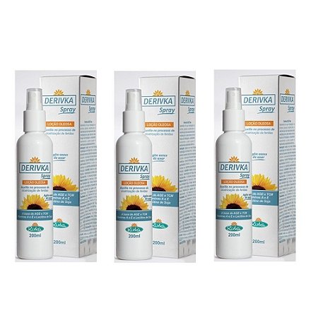 Dermatrol Derivka Loção Oleosa 200ml (kit com 03)