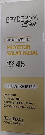 EPYDERMY SUN PROTETOR SOLAR FACIAL FPS 45 60G - ADV