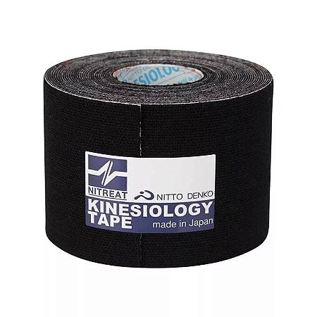 Bandagem Adesiva Kinesiology Tape Nitto Denko - 5cm - Preta