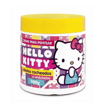 Creme Pentear Hello Kitty 500g Cabelos Cacheados Ondulados