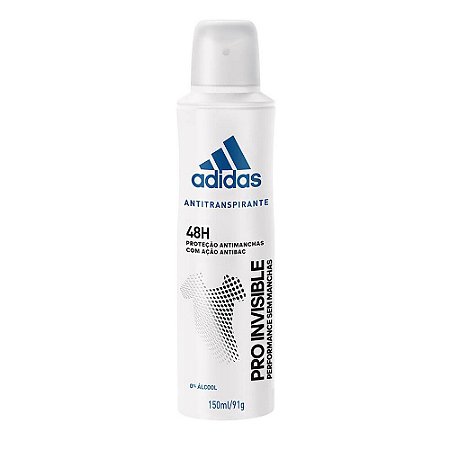 DESODORANTE ADIDAS AEROSOL FEMININO PRO INVISIBLE 150ML