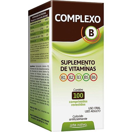 COMPLEXO B 100CPR - ARTE NATIVA
