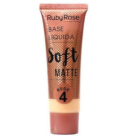 BASE RUBY ROSE LIQUIDA SOFT MATTE COR BEGE 4 29ML