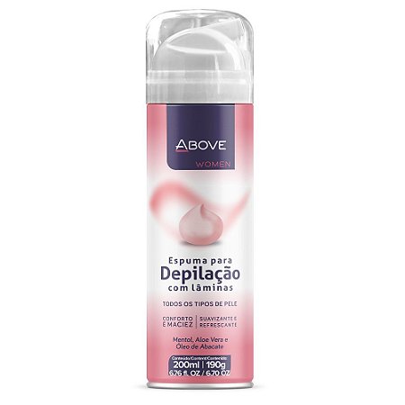 ABOVE WOMAN ESPUMA DEPILACAO COM LAMINAS 200ML/190G