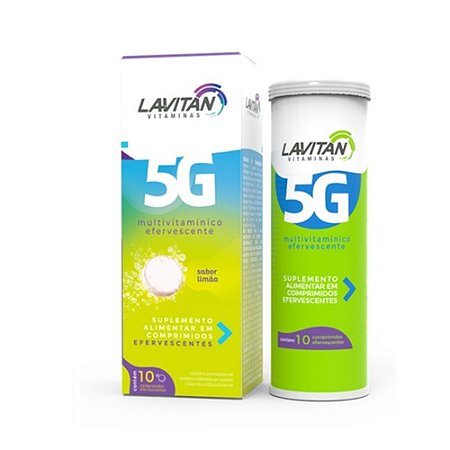 Lavitan 5G Multivitaminico Limão 10Cpr Eferv