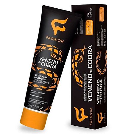 VENENO DE COBRA CREME PARA MASSAGEM 150G - FASHION COSMET