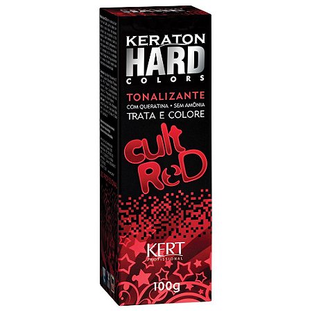 TONALIZANTE KERATON HARD COLORS CULT RED 100G