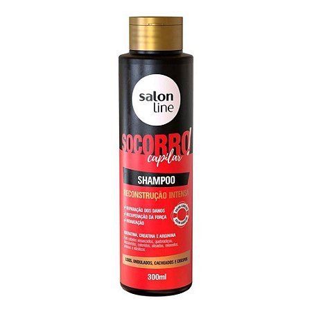 SHAMPOO SALON LINE SOCORRO CAPILAR RECONSTRUCAO 300ML