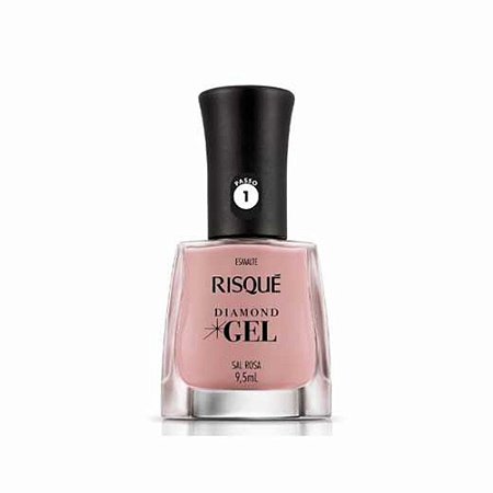 ESMALTE RISQUE DIAMOND GEL SAL ROSA 9,5ML