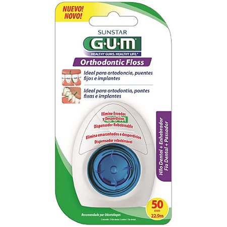 FIO DENTAL GUM ORTODONTICO 50 USOS 22,9 METROS