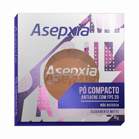 Asepxia Po Compacto Antiacne Bege Escuro Matte FPS 20 10g