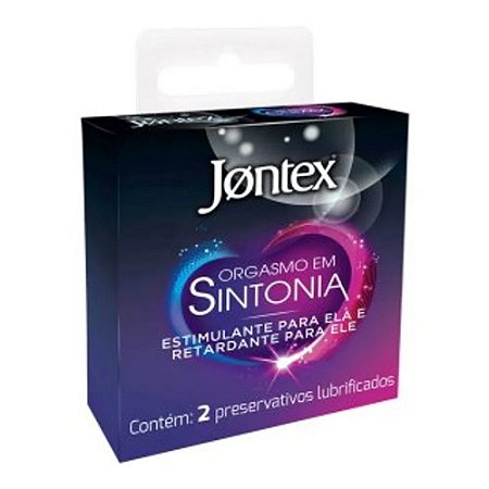 PRESERVATIVO JONTEX ORGASMO EM SINTONIA C/2UNID