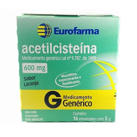 ACETILCISTEINA 600MG 16 ENV (EUROFARMA)