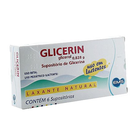 SUPOSITORIO LACTENTES GLICERIN 6 - EMS