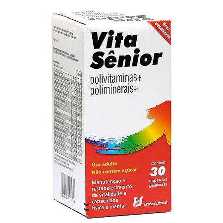 VITA SUPRAZ SENIOR 30CAPS UNIAO QUIMICA